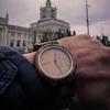 Bobo Bird Men's Wooden Watch Analog Quartz Date Display Lightweight Brown