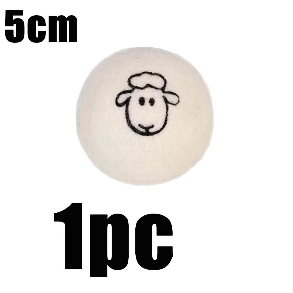 1-12pc 5/7cm Reusable Wool Laundry Dryer Ball Anti Winding Anti Wrinkle Cleaning Product Softener Laundry Quick-Dry Drying Balls