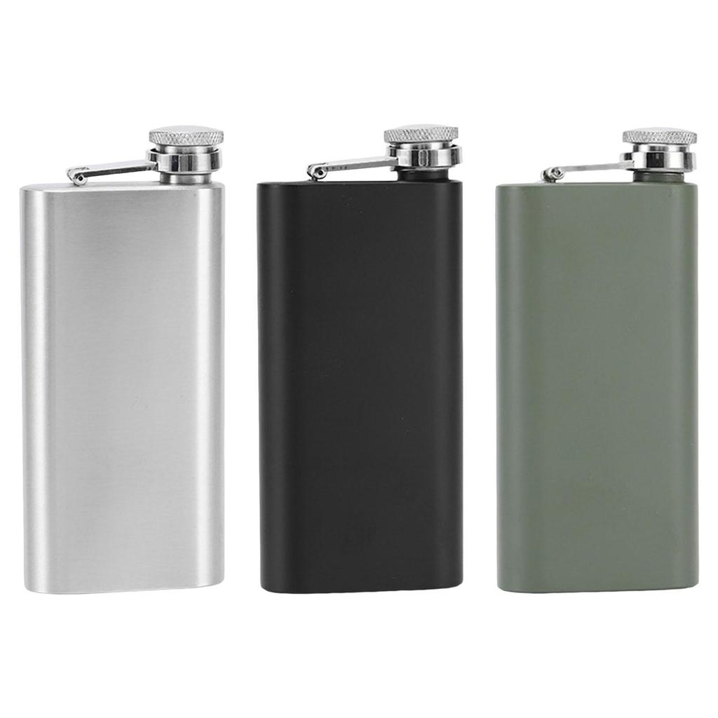 140ml Drinking Bottle Portable Liquid Flagon Stainless Steel Leakproof Drink Pocket for Outgoing Party Camping Hiking Hunting