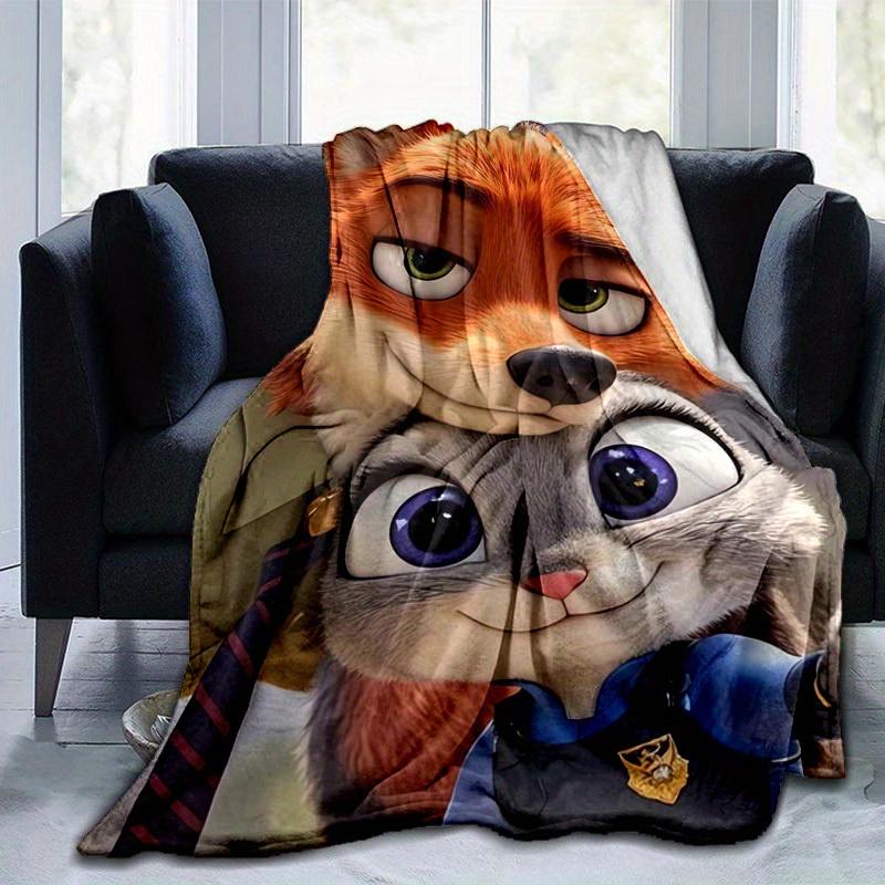 1 ks, Postavy z filmu Zootopia Liška a Králík Deku Domácí Dekorace, Přehoz na Pohovku, Venkovní Deku, Dárek pro Přátele, Měkká Přikrývka Vhodná