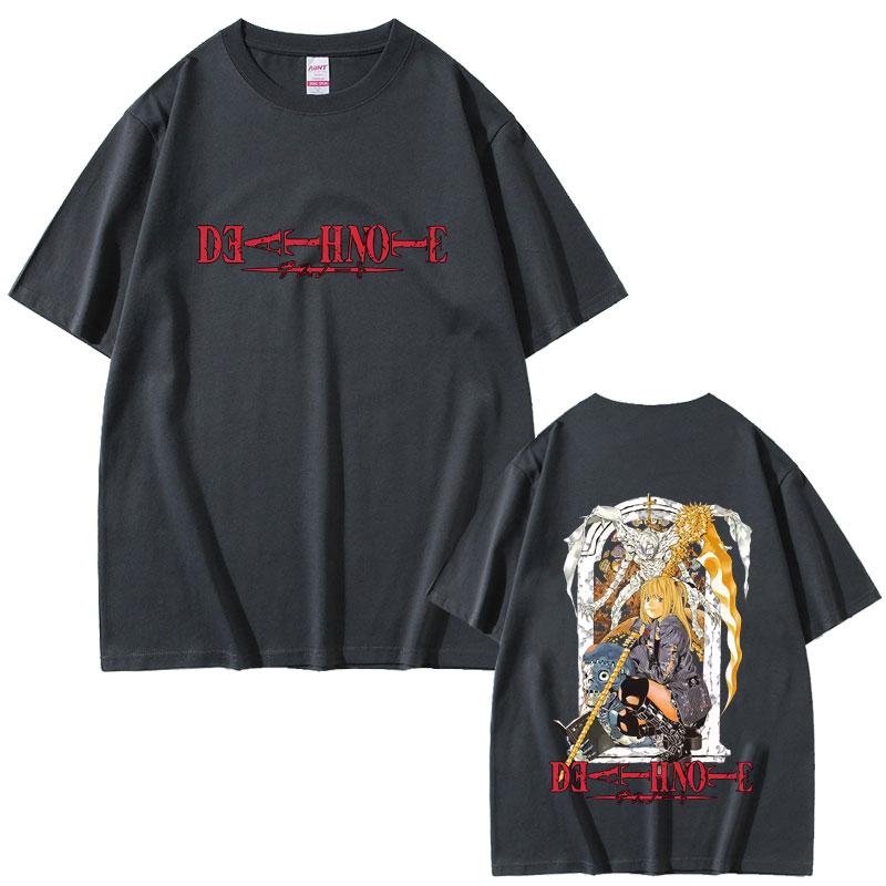 Anime Death Note Ryuk Misa Merch Tshirt Unisex Women Casual Oversized Soft Cotton Short Sleeve Cartoon Unisexga Cosplay Streetwear