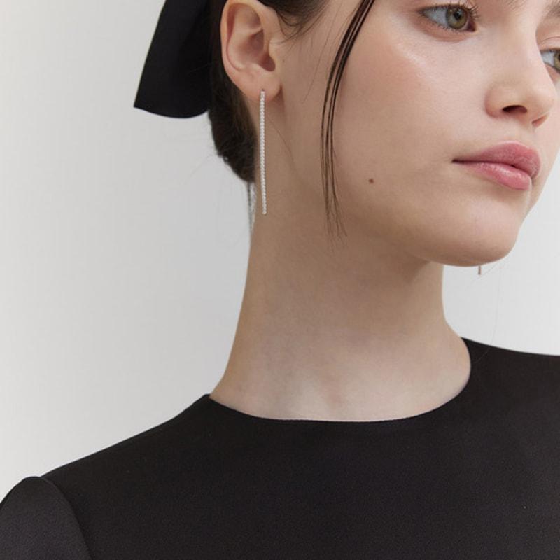 THECHEMI Jewel Ribbon Hair Pin (2 Colors)