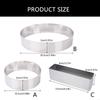 Stainless Steels Cake Rings Mousse Cake Baking Mold Dessert Rings Pastry Mould X3UC