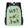 Avocado Yoga With The Seed Hot Sale Schoolbag Backpack Fashion Bags Avocado Yoga Workout Gym Inspiration