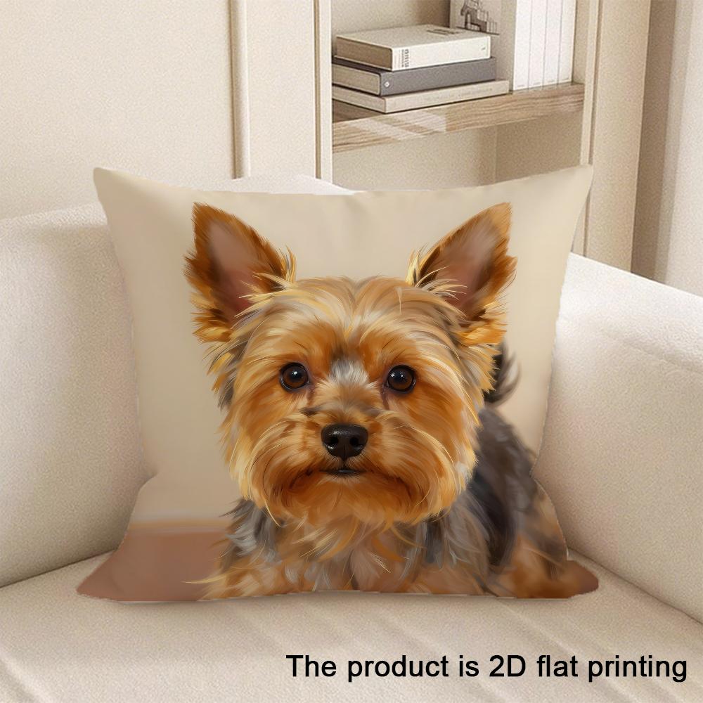 1pc Cute Animal Pattern 2D Flat Printing Pillowcases Sofa cushion cover home bedroom room decoration
