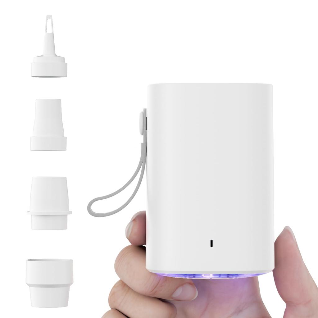 Dolado Electric Air Portable Air Fast Ultra Maximum Air Pressure Low USB 4 Suitable for Air Vacuum Bags Pump, Pump, Filling, Lightweight, 5Kpa, Noise,