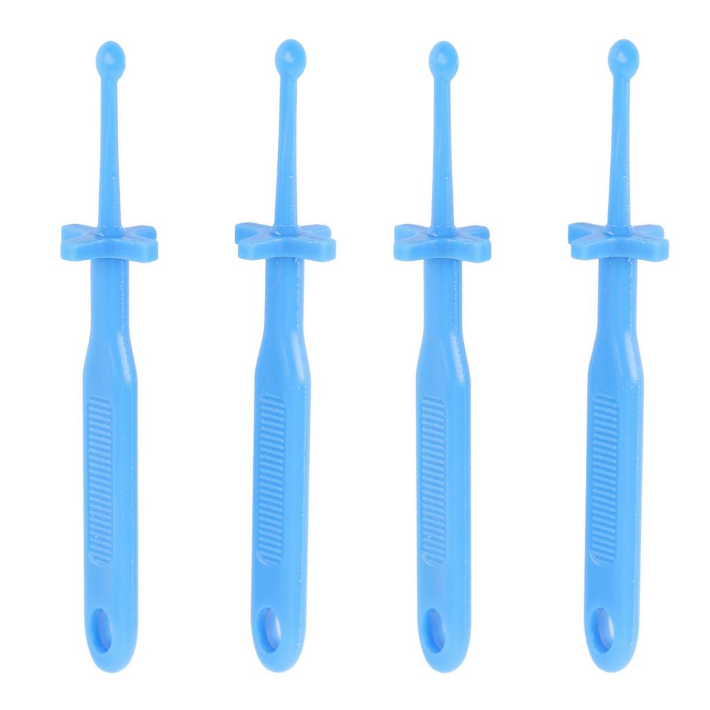4pcs Ear Wax Removal Tool with Safe Guard Comfortable Reusable Plastic Ear Wax Cleaning Tool Ear Scoop