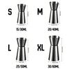 Stainless Steel Measuring Cup Cocktail Shaker Peg Measurer Jigger Dual Shot Drink Alcohol Capacity Shaking Bottle Party Bar Tool 5