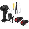 6 Inch 88V 1200W Mustool Cordless Electric Chain Saw Single Hand with 7500mAh Battery for 18V Battery