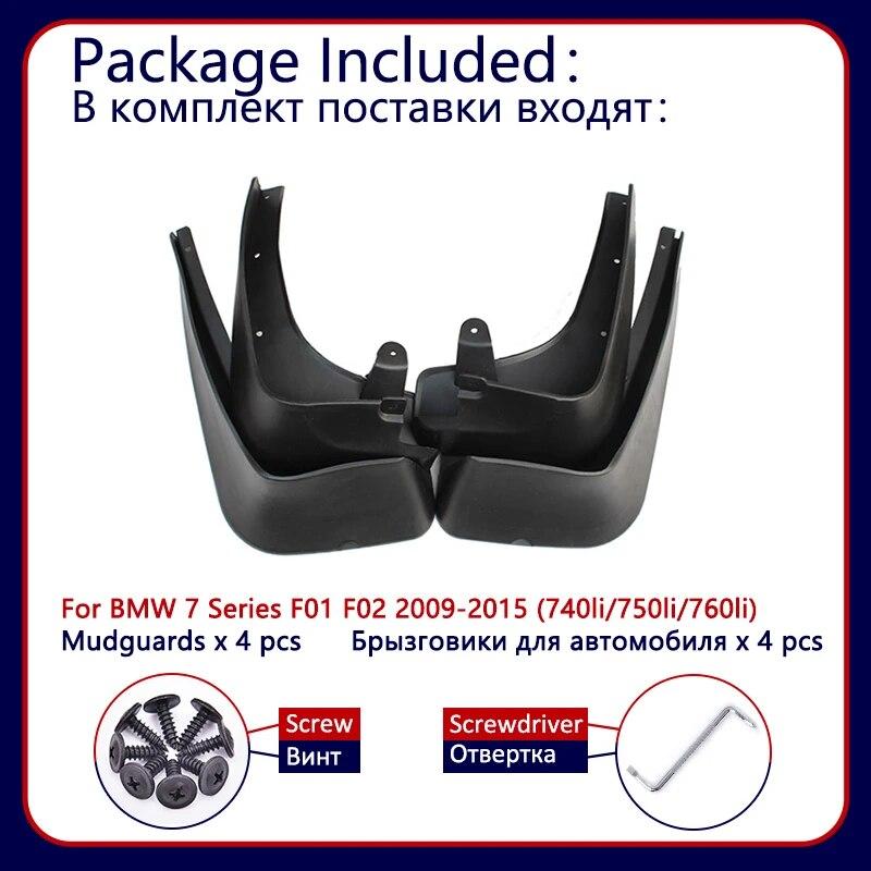 4 buc pentru BMW Seria 7 F01 F02 2009 ~ 2015 Apărătoare de noroi pentru mașină față spate Apărător de noroi Apărătoare de noroi Apărătoare de noroi 2010 2011 2012 2013 2014