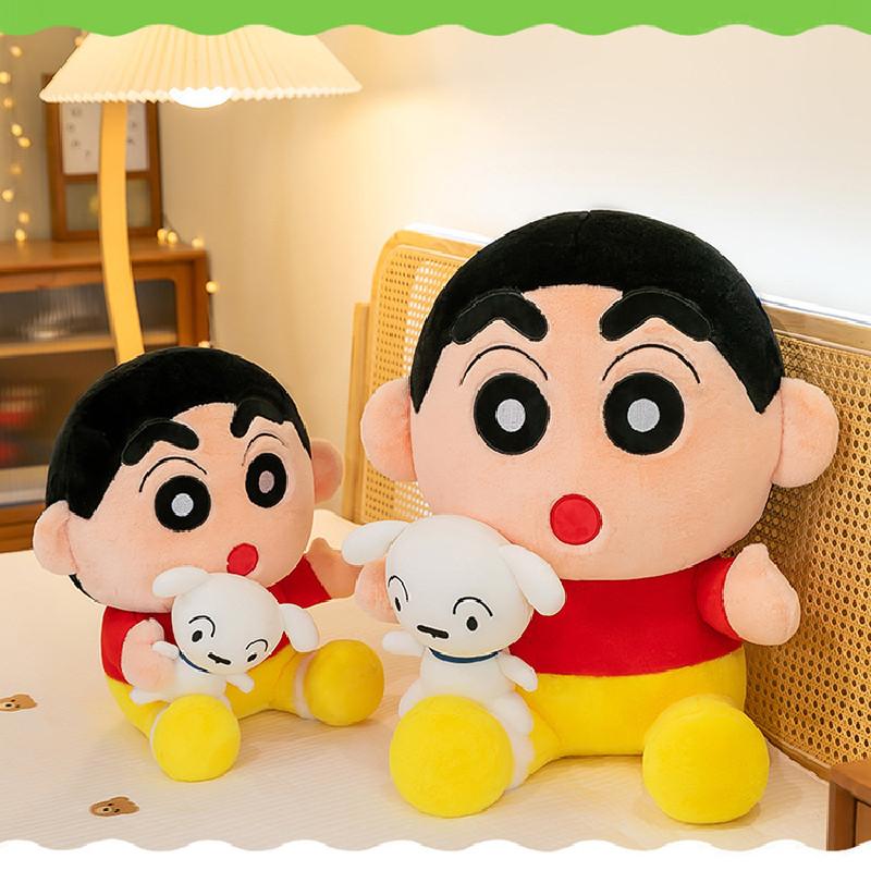Shin Crayon Chan Plush Toy Anime Shiro Doll Stuffed Puppy Cartoon Gift Decor