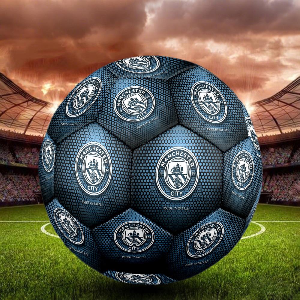 1pc CityIndoor Soccer Ball Colorful All Ages Machine Stitched PVC Competition Ready Durable High-Bounce HE3