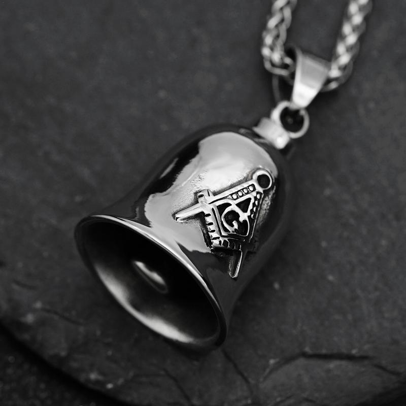 

Punk Vintage Motorcycle Bell Pendant Necklace Men\ s Personalizeds Biker Rock Party Exorcist Jewelry Riding Bell GERMANY