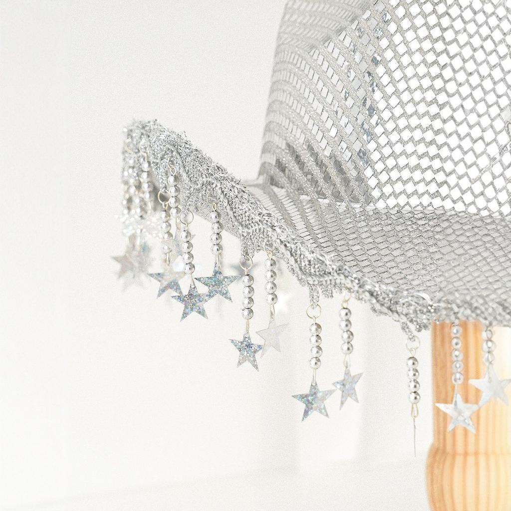 Men's and Women's Western Cowboy Hats, Sequined Fringed Stars, Wide-brimmed Hats, BR Street Party Jazz Hats.