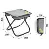 Portable Outdoor Folding Stool Camping Chair Ultralight Stainless Steel Handbag Pocket Little Mazar Nature Hike Fishing Tourist