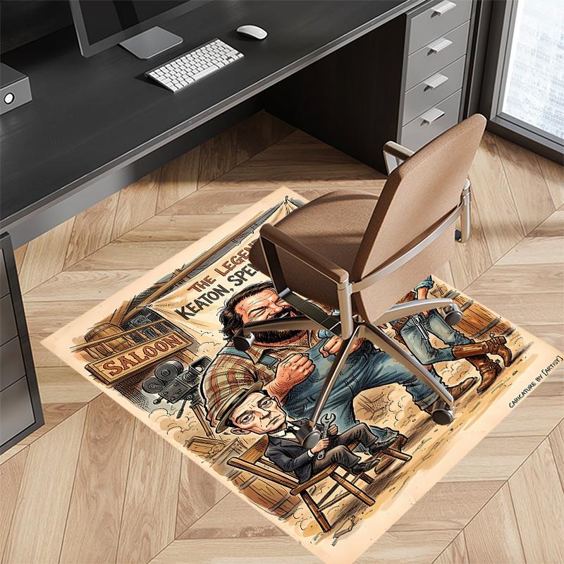 Terence Hill and Bud Spencer Printed Absorbent Washable Carpet, Non-Slip Bathroom Mats, Kitchen Rugs, Yoga Mat,Living Room Entrance, Camping Picnic Ru