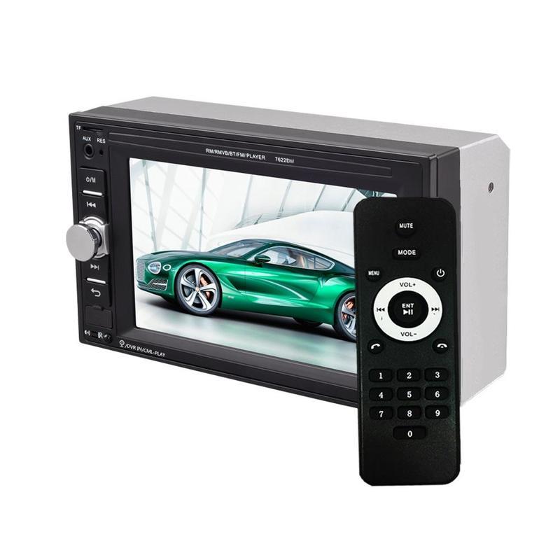 6,2" Universeller 2-DIN Auto-MP5-Player Audio-Touchscreen-Radio Autoradio unterstützt Rückspiegel-Link BT FM-Fernbedienung und Lenkradsteuerung