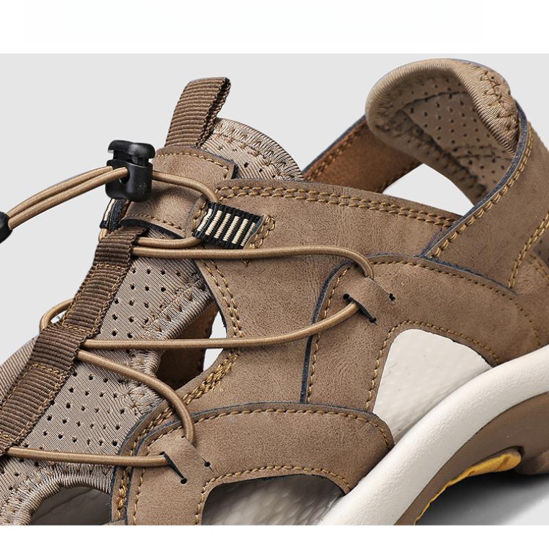 Summer Men's Sandals Baotou Slippers Beach Sandal Wading Shoes for Men Outdoor Breathable Non-slip Sandals