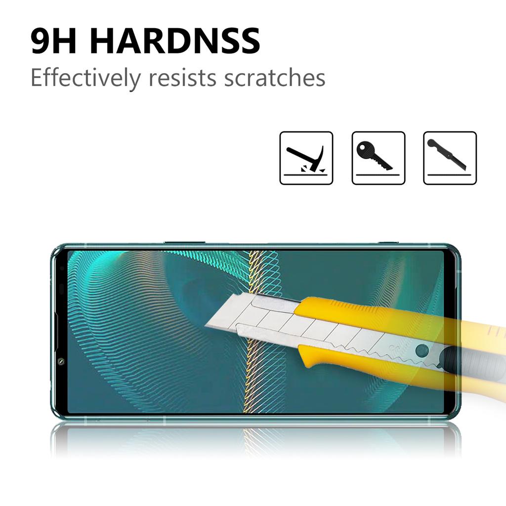 Ultra Clear Tempered Glass Full Glue Full Coverage Screen Protector for Sony Xperia 5 III 5G