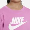 Nike Logo Print Round Neck Casual Short Sleeve T-Shirt Kids tops Pink FV3477-656