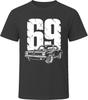 69 Formula S Barracuda Collector Vintage Car Drawing Portrait T-Shirt