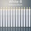 12-120Pcs Flameless Led Taper Candles Decorative Artificial Candles Wedding Flickering Fake Candle Home Halloween Candlesticks