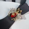Rhinestones Bee Neckties Bowtie British Korean Men's and Women's College Style Shirts Accessories Brooch Handmade Jewelry Gifts