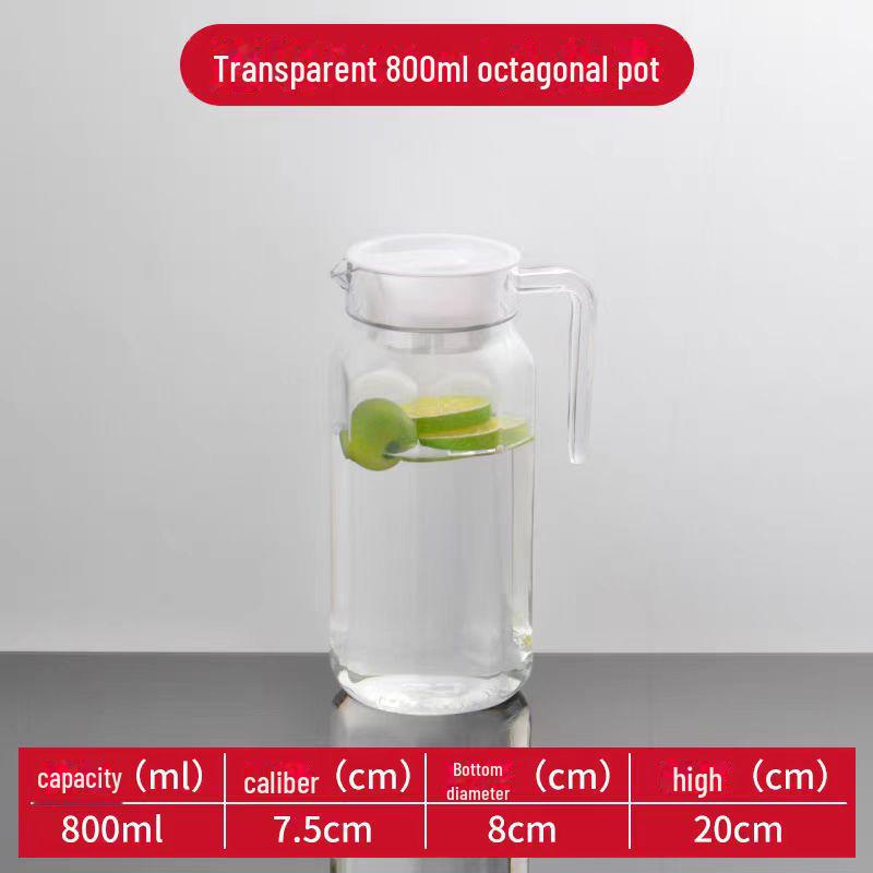 Large Capacity Cold Water and Beverage Kettle - High-Temperature Resistant Acrylic Plastic for Commercial Use