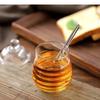 Glass Honey Jar with Lid Transparent Jam Striped Bottle Home Kitchen Storage Container Mixing Rod