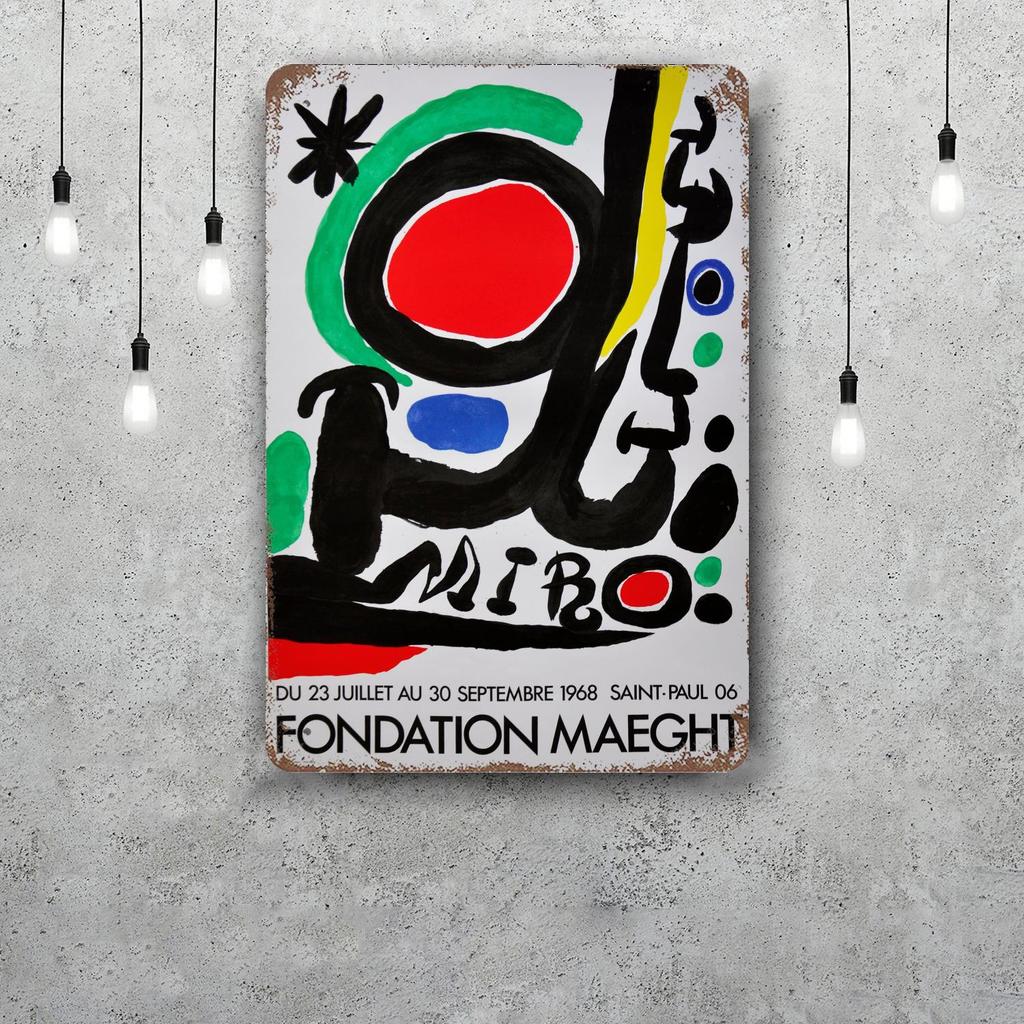miro art Vintage Tin Sign Home Decor Wall Decor Art Wall Mural Room Decoration Decor Retro Metal Sign Plate Bar Posters