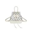 Fashion Sweet Girls Polka Dot Backpack Cute Bowknot Small Shoulder Rucksack Handbag Ruffled Lace Trim Crossbody Purse for Women