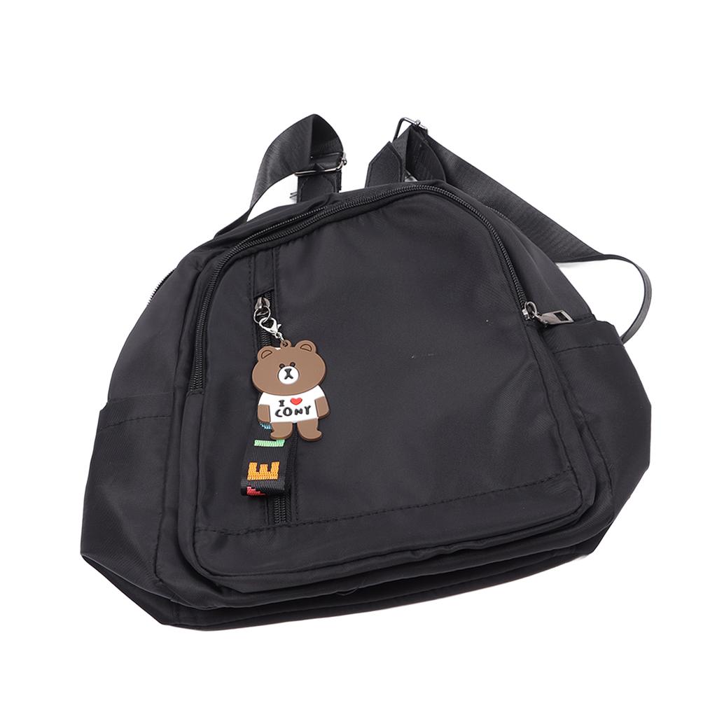 Backpack Purse for Women Waterproof Multi Space Zipper Fashion Double Strap Shoulder Bag Black Free