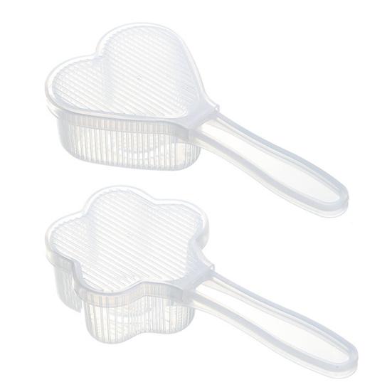 1 Sada Formiček na Rýžové Koule Zdravé a Bezpečné Tvar Květiny Tvary Srdce Průhledné Nepřilnavé Výroba Rýžových Koulí Lehké Potravinářské Formičky na Rýži Kuchyň