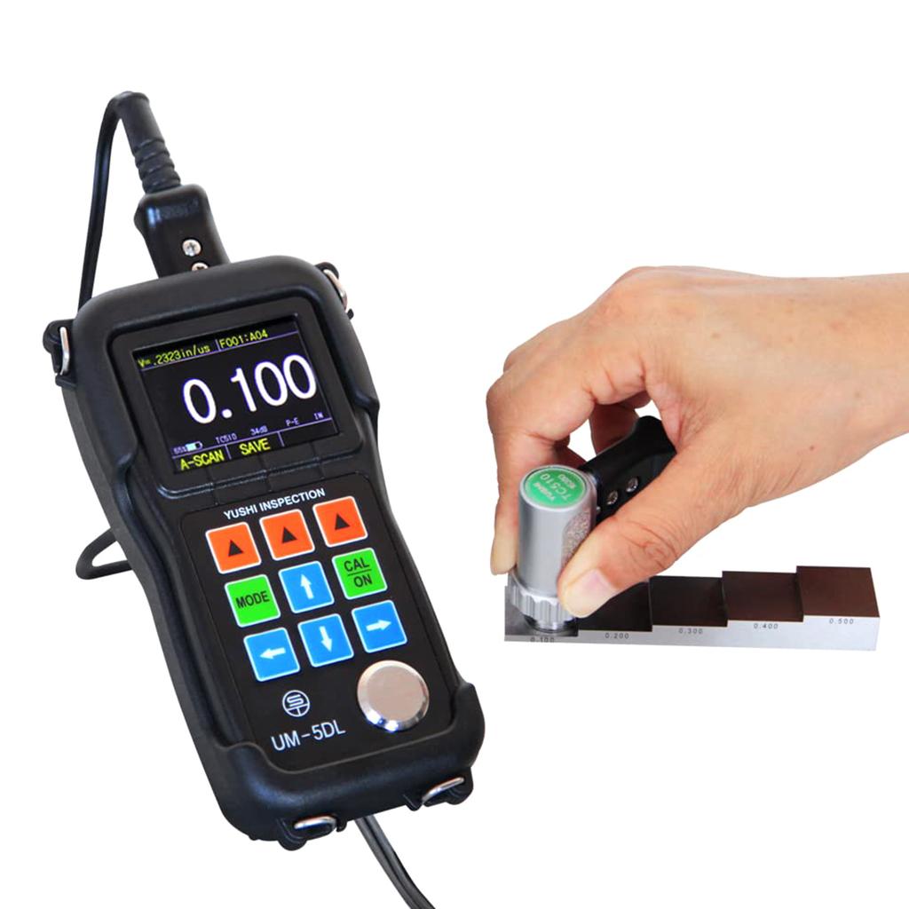 Upgrade 5-step Calibration Block for Ultrasonic Thickness Gauge 0.1"-0.2"-0.3"-0.4"-0.5" Thickness & Linearity Calibrate