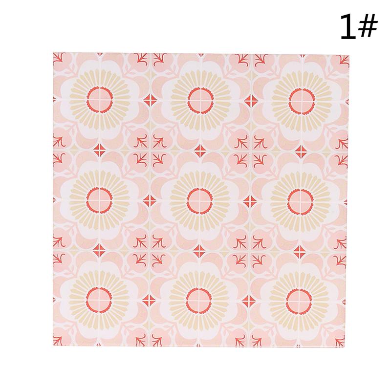 1:12 Doll House Kitchen Dining Bathroom Living Room Floor Wallpaper Acrylic Floor Tiles for Doll House Furniture Accessories