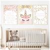 Decorative Picture Baby Girl Bedroom Decoration Pink Unicorn Nursery Quotes Art Wall Canvas Print Painting Nordic Style