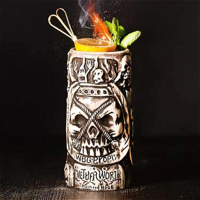 Wine Mug Bar Tools Halloween Gift Hawaiian Cocktail Cup Tiki Mug Creative Ceramic Mug Party Beer Beverage Cups Home Drinkware