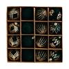 Set of 16 Baubles for Christmas Tree Handmade Decorations for Party and Home Colorful Hanging Pendants Embellishment