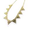 Les Trésors De Lily [N8788] - Golden 'Cleopatra' Designer Necklace (triangles)