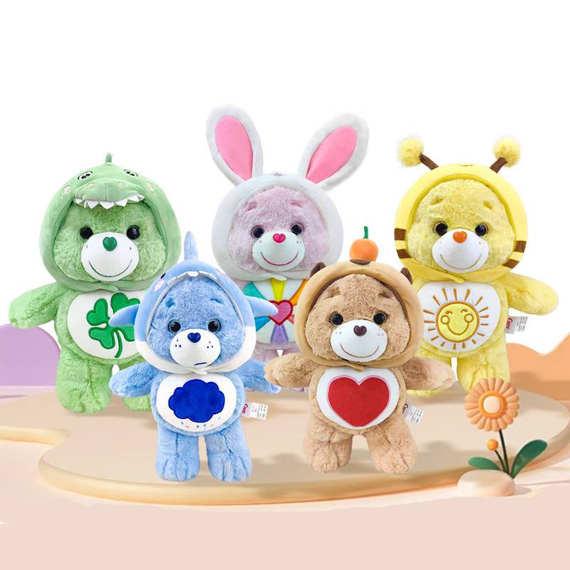 Bears Care Plush Toy Cute Rainbow Bear Soft Stuffed Doll Child Companion Doll