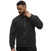 Herren einfarbige Wildleder-Reißverschlussjacke – Lässiger Retro-Stil Langarm-Strickjacke für den Herbst