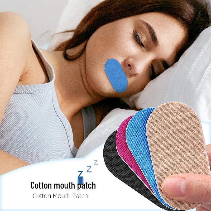 Multicolor Cotton Anti-Snoring Mouth Patches for Adults and Kids - Keeps Mouth Closed for Quiet Nights.