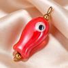 Handmade Ceramic Necklace Pendant, Star Fish Flower Charms with Golden Plated Findings, Ocean Theme Charms for DIY Earring Bracelet Jewelry Making