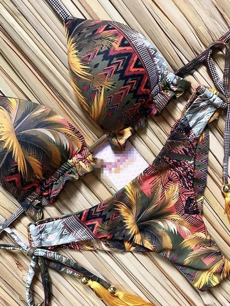 

2025 Сексуальный комплект бикини из 2 частей, спортивный купальник с горячим тиснением, женская пляжная одежда, купальник с пуш-ап и подкладкой, боди, изысканный купальник L