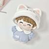 1 Set Cat Hat 10cm Cotton Doll Clothes Suit Doll Dress Up Set Doll Clothes Outfit  Children's Gift