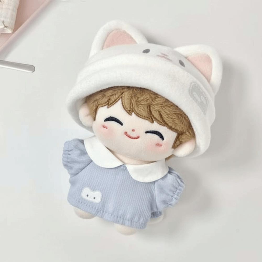 1 Set Suit 10cm Cotton Doll Clothes Cat Hat Doll Dress Up Set Doll Clothes Outfit Doll Accessories