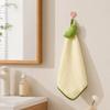 Cartoon Hand Towel, Soft Coral Velvet with Lanyard Towel, Highly Absorbent Hand Drying Towels for Kitchen Bathroom