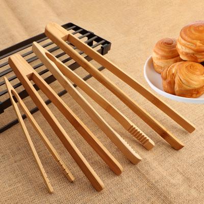 Bamboo Toast Tongs for Cooking Food Clips Bacon Bread Tongs Kitchen Tongs