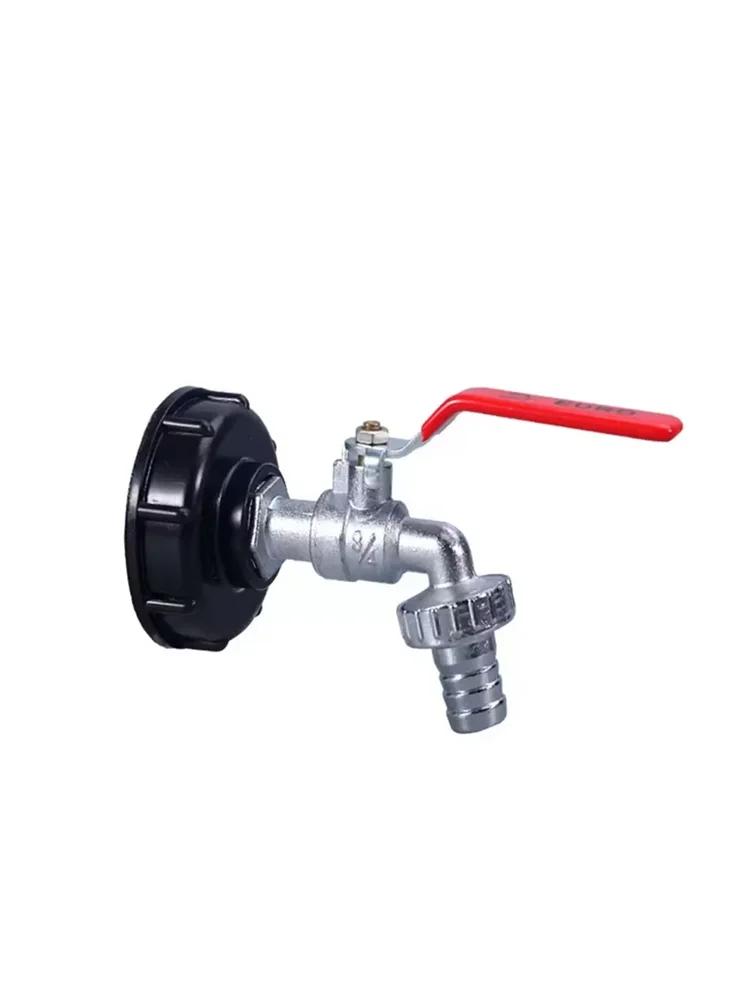 1PC Durable IBC Tank Tap Adapter S60*6 Coarse Thread To 1/2'' 3/4'' Connector Replacement Valve Garden Home Valve Fitting Faucet