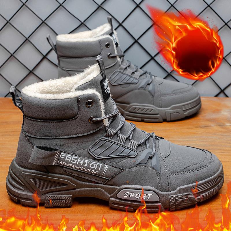 Buty robocze męskie wygodne buty pustynne retro casualowe buty z wysoką cholewką dla mężczyzn jesień zima antypoślizgowe buty trekkingowe Botas Hombre